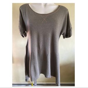 Sage green short sleeve top